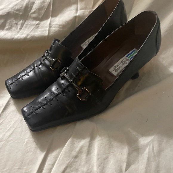 Arnold Churgin stitched & horse bit leather loafers - Picture 3 of 4